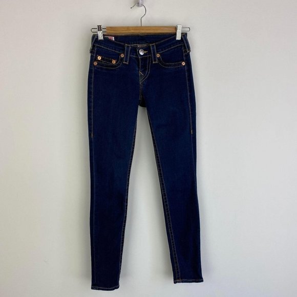 TRUE RELIGION Dark Blue Skinny Jeans - Picture 1 of 7